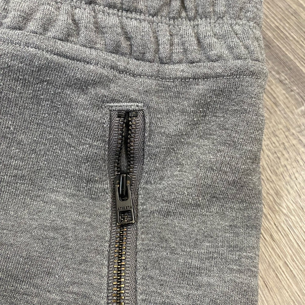 Athleta Womens Bounce Back Gray Jogger Sweatpants with Zip Pocket | Medium - Picture 10 of 10